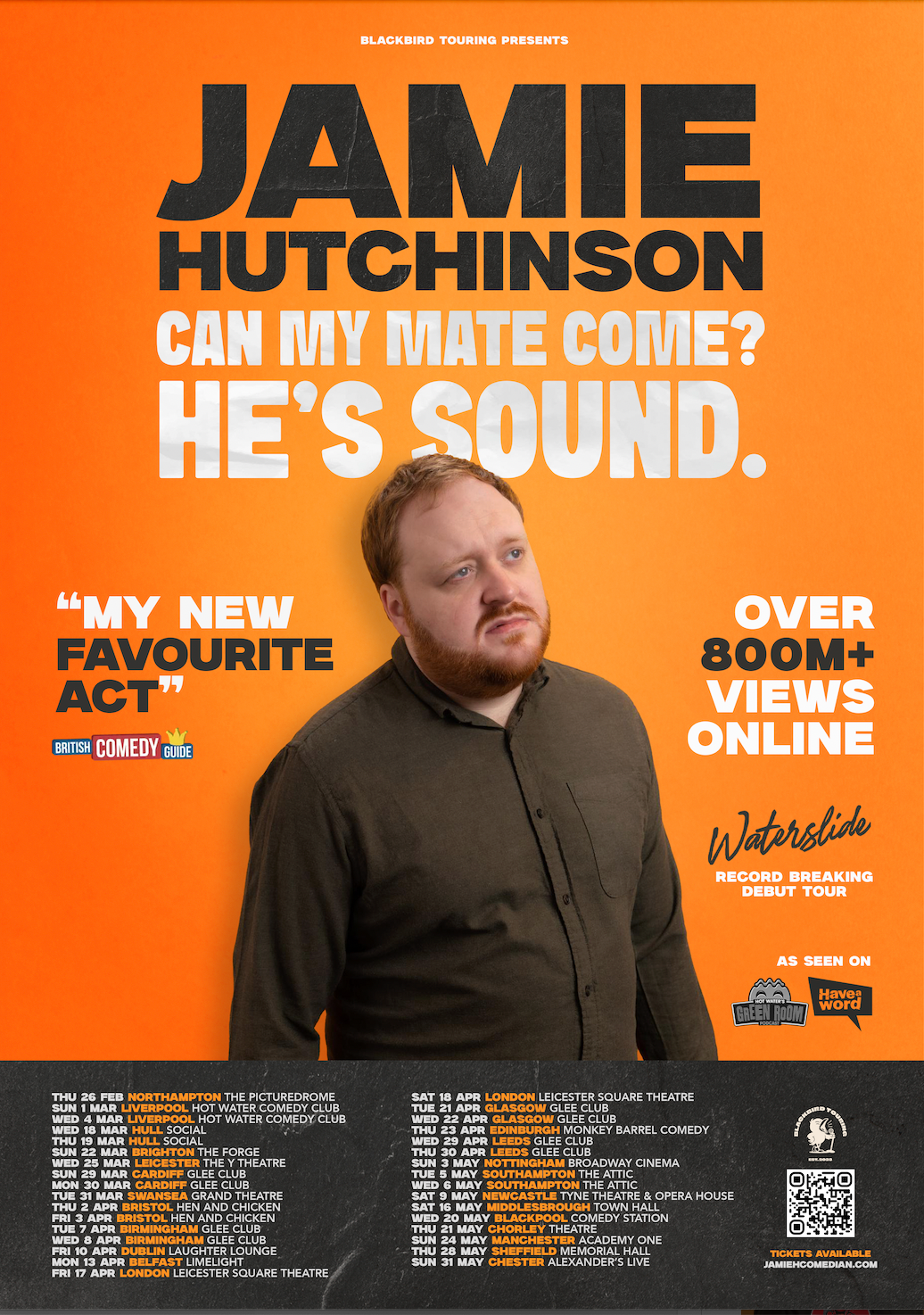 Jamie Hutchinson: Can My Mate Come? He’s Sound - Fri, 10th April